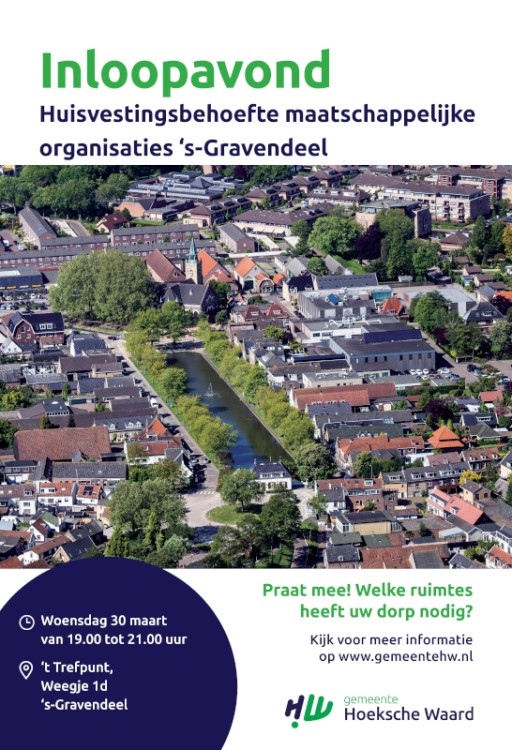 Huisvestingsbehoefte organisaties 's-Gravendeel